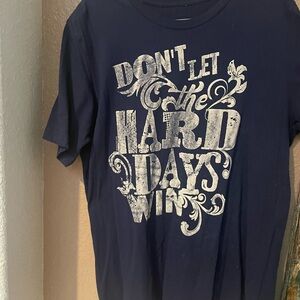 Graphic Short Sleeve Tee - Navy with White Print